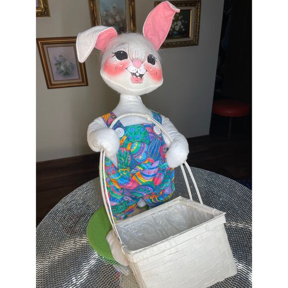 Annalee 0741 easter bunny easter egg with basket worth 1997 - Picture 8 of 16